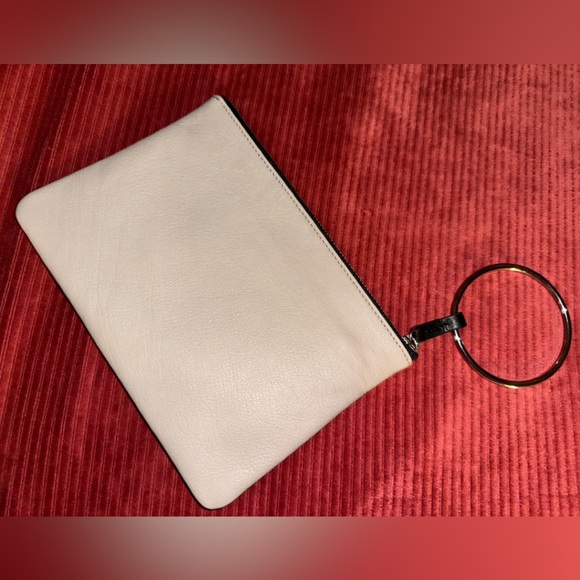 Thacker NY Gia TopZip Leather Clutch Ring Bag - Picture 3 of 11